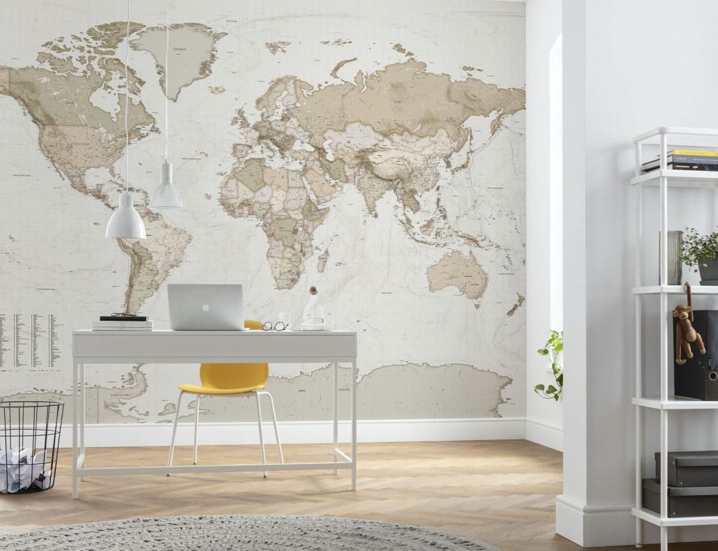 Earth Map Mural