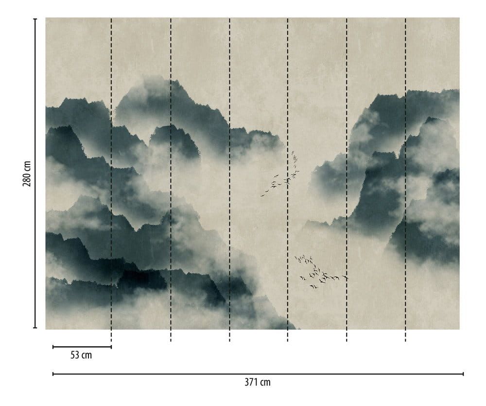 Cloudscape Mural