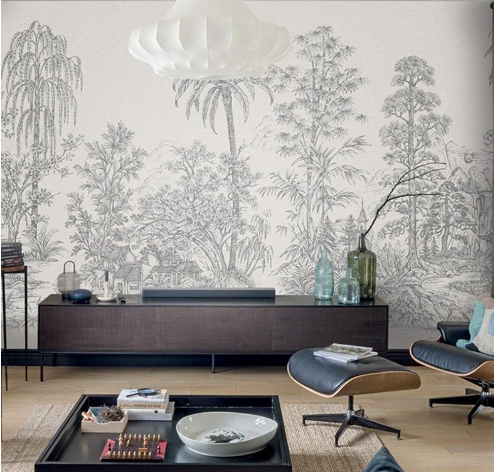 Mandalay Mural - Grey
