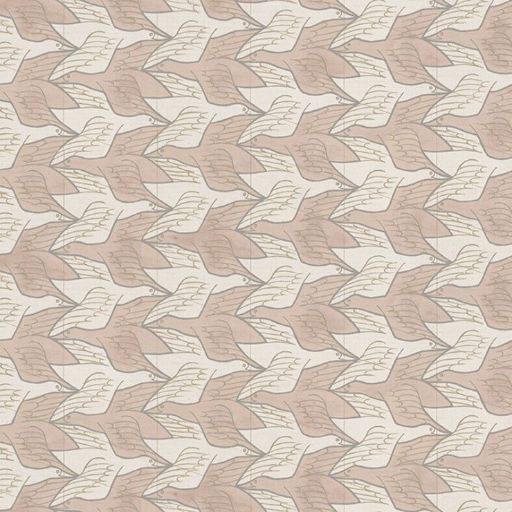 Pink - Two Birds by Escher