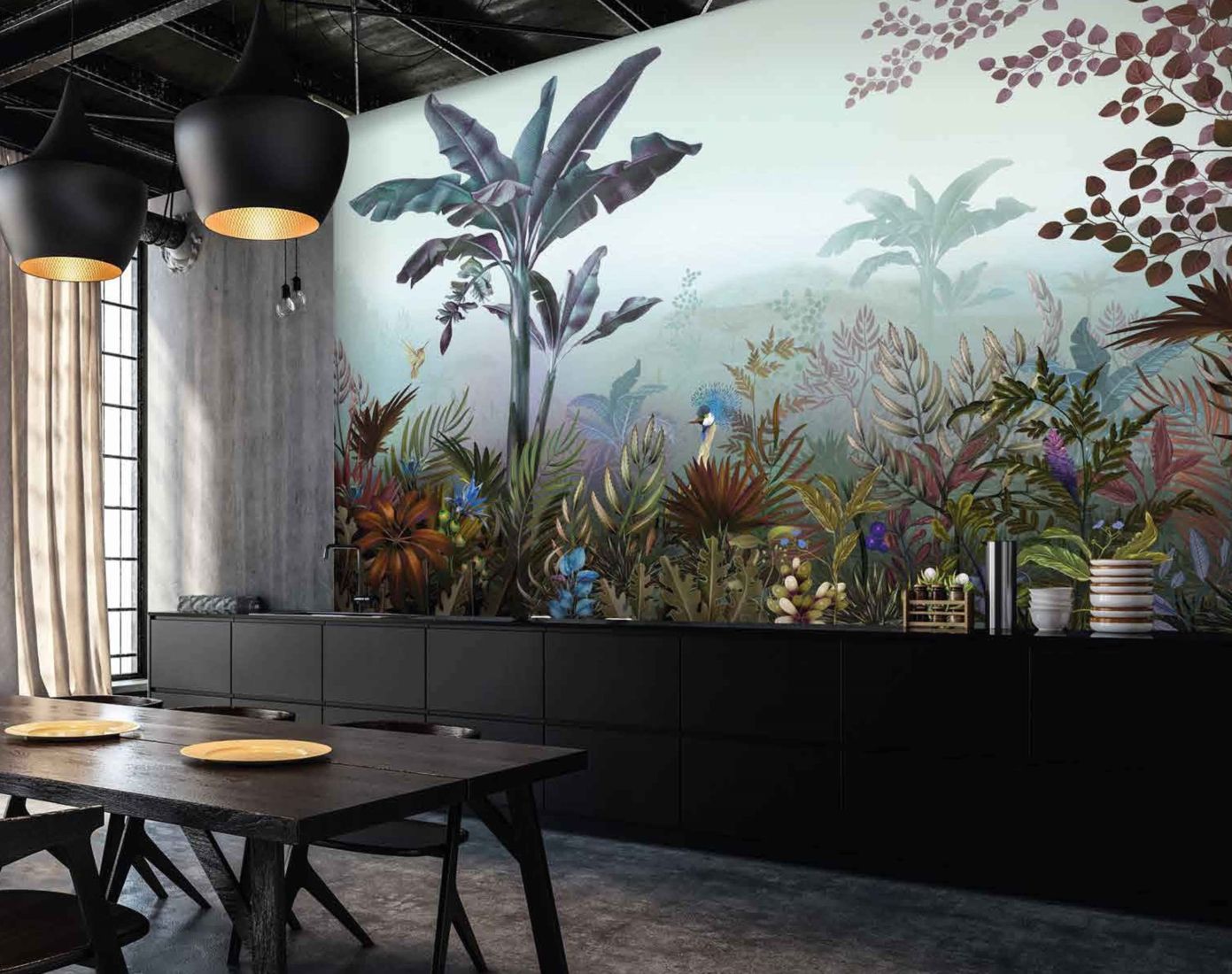 Crowned Crane Mural