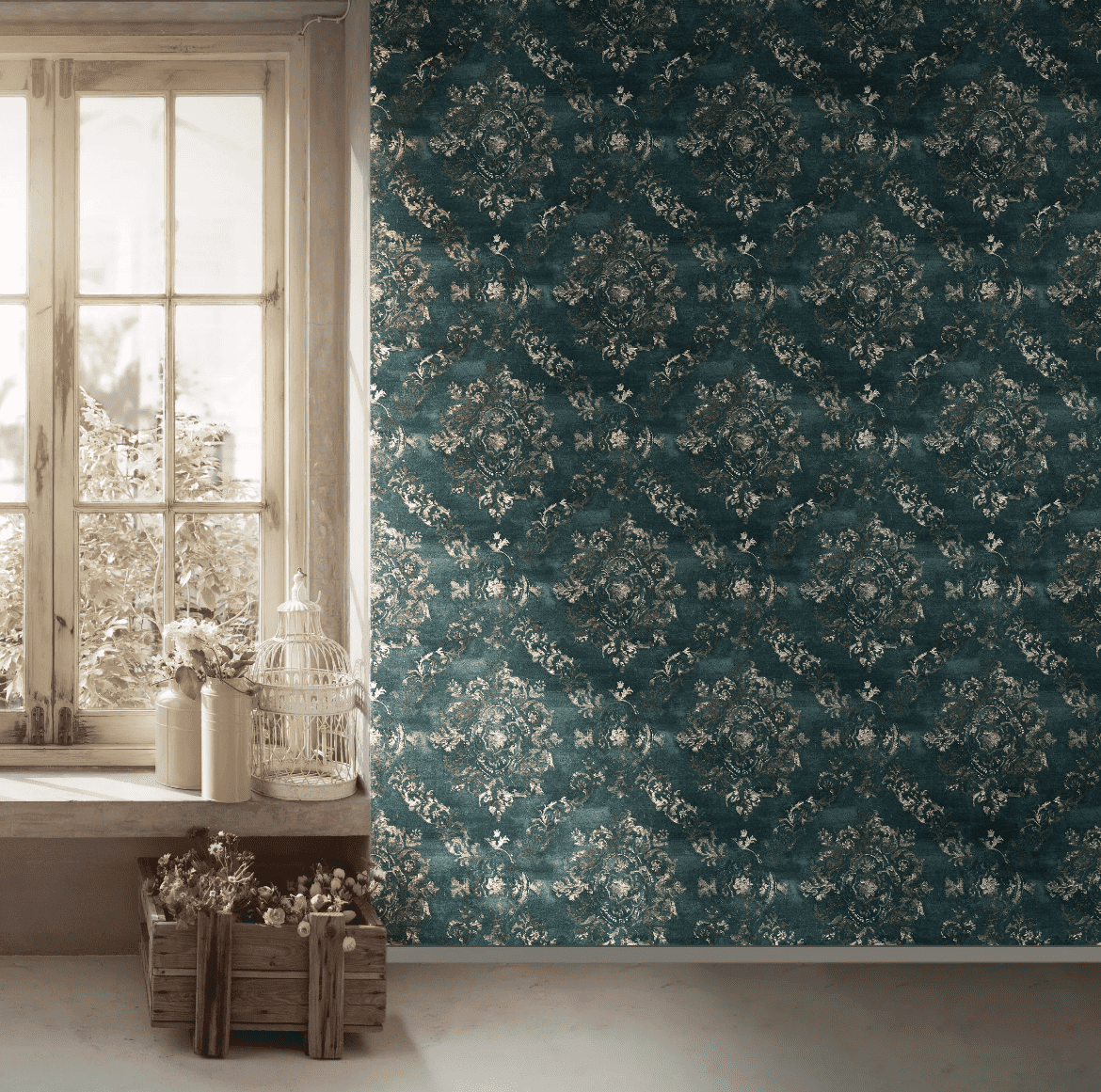 Teal - Atelier Damask