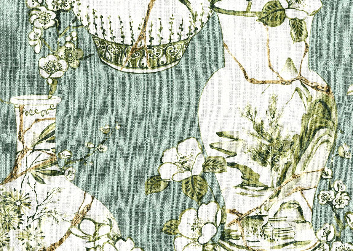 Mint - Kintsugi Pot