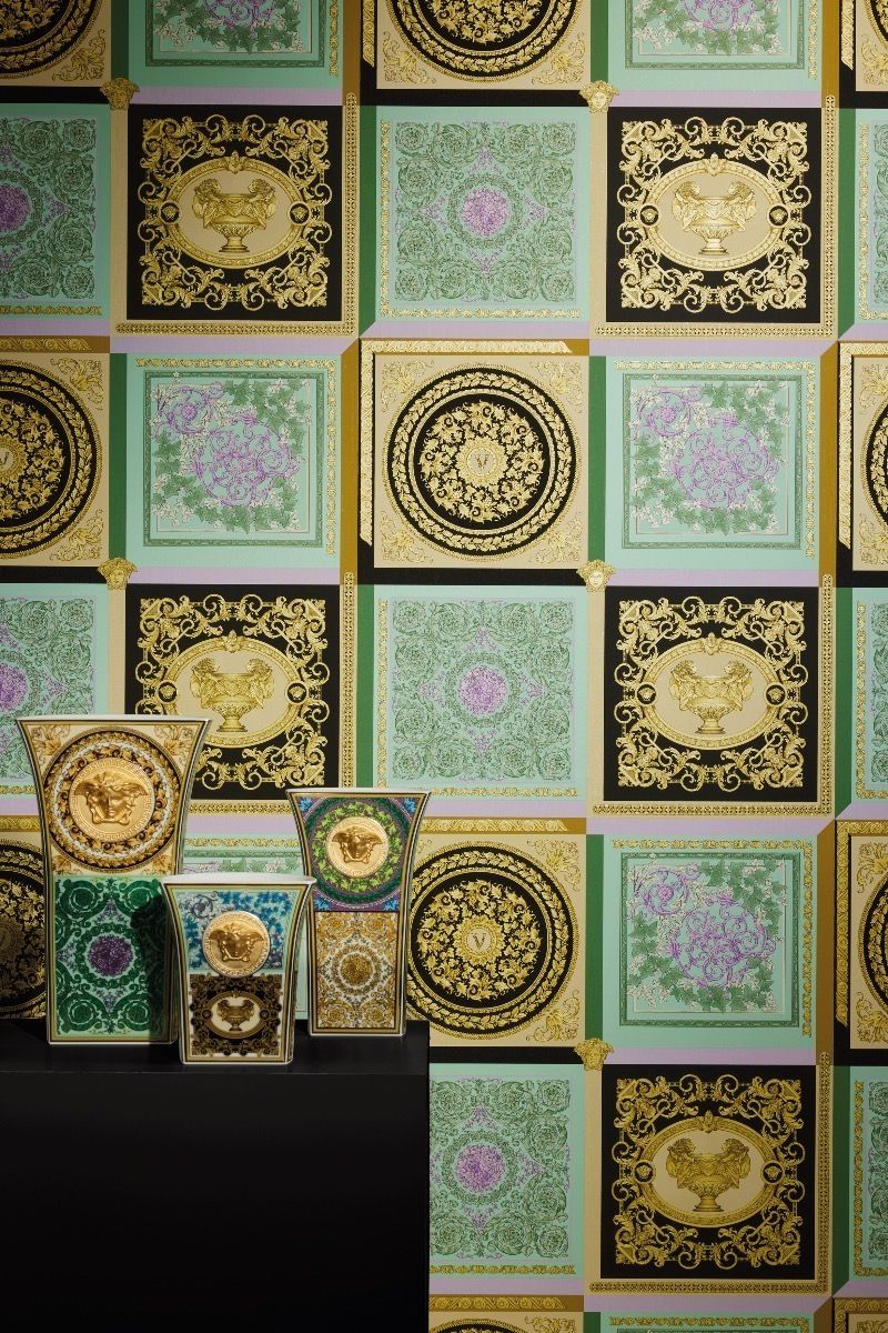 Green - Barocco Tile by Versace