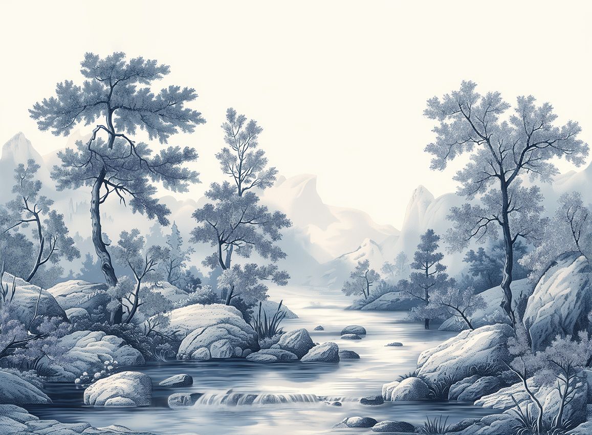 Arcadia Mural - Blue