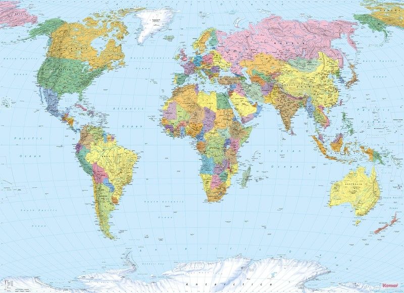 World Map Mural (S)