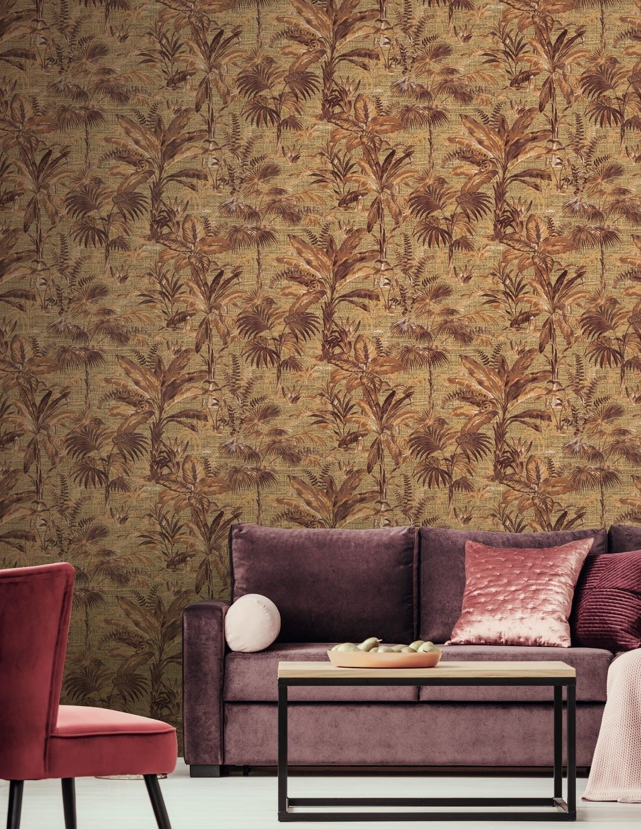 Burgundy - Forest Palm