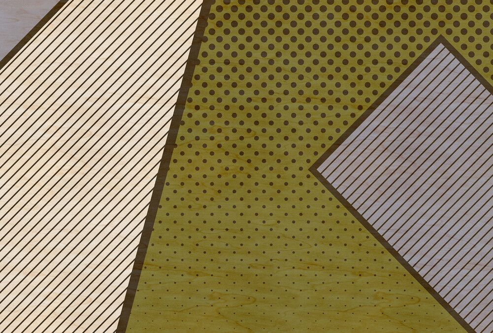 Pattern Play Mural - Olive