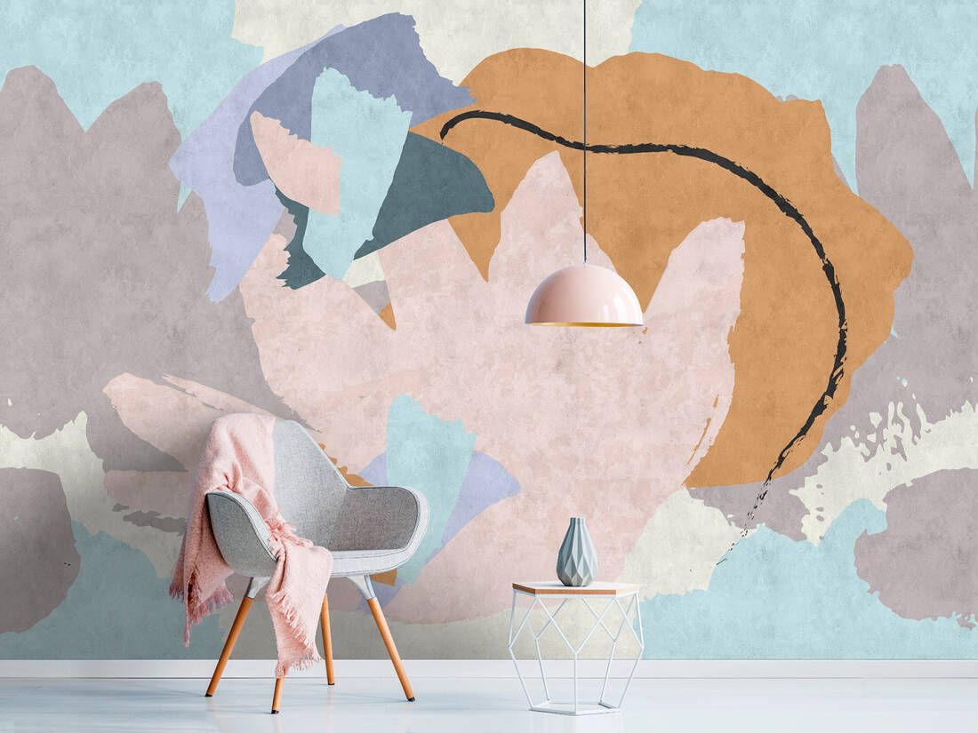 Floral Collage 2 Mural