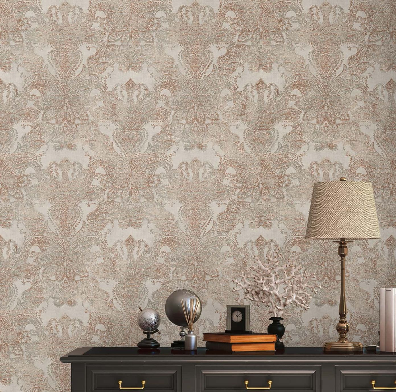 Taupe - Dubai Damask