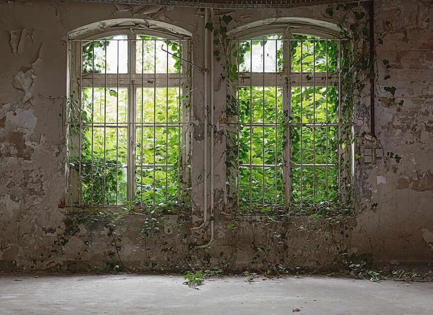 Old Window Mural