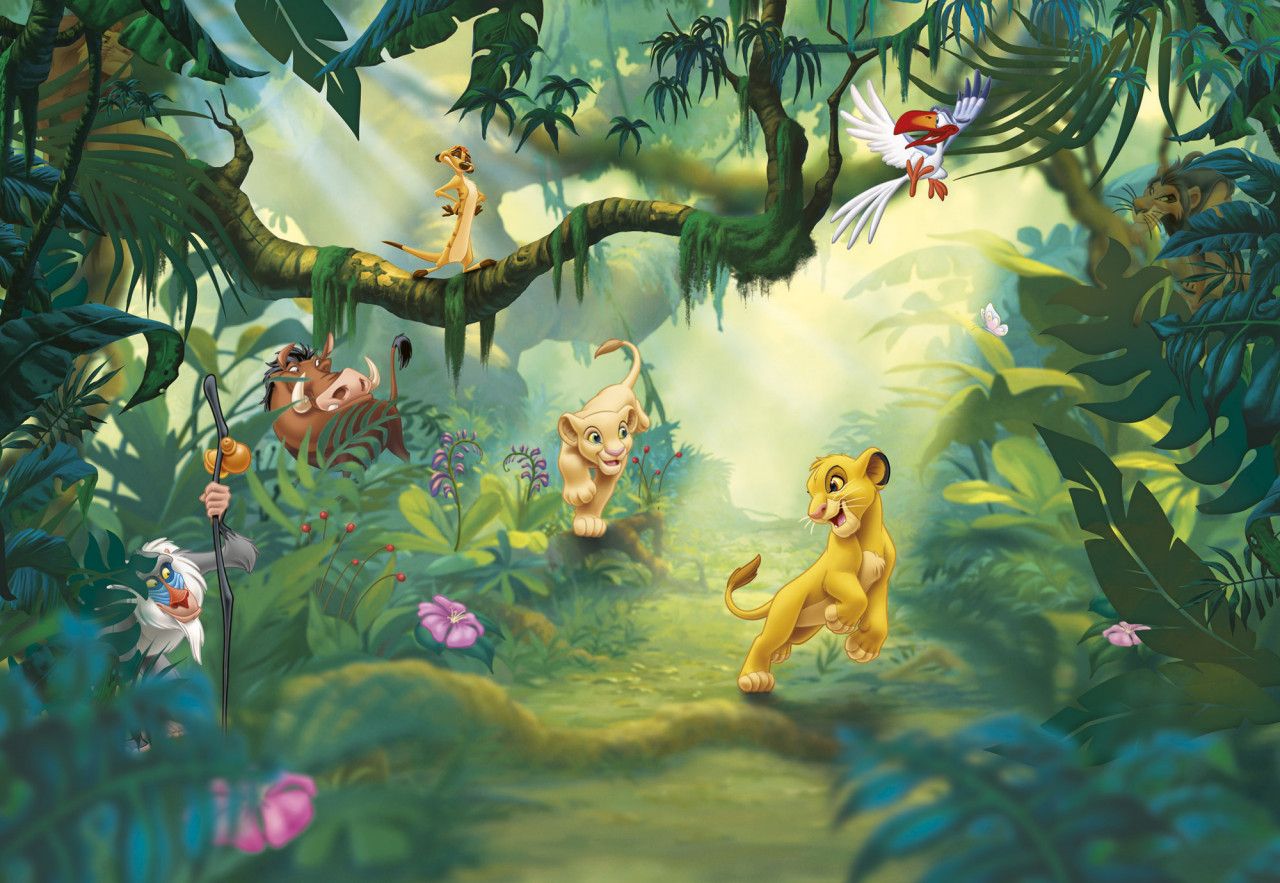 Lion King Jungle Mural