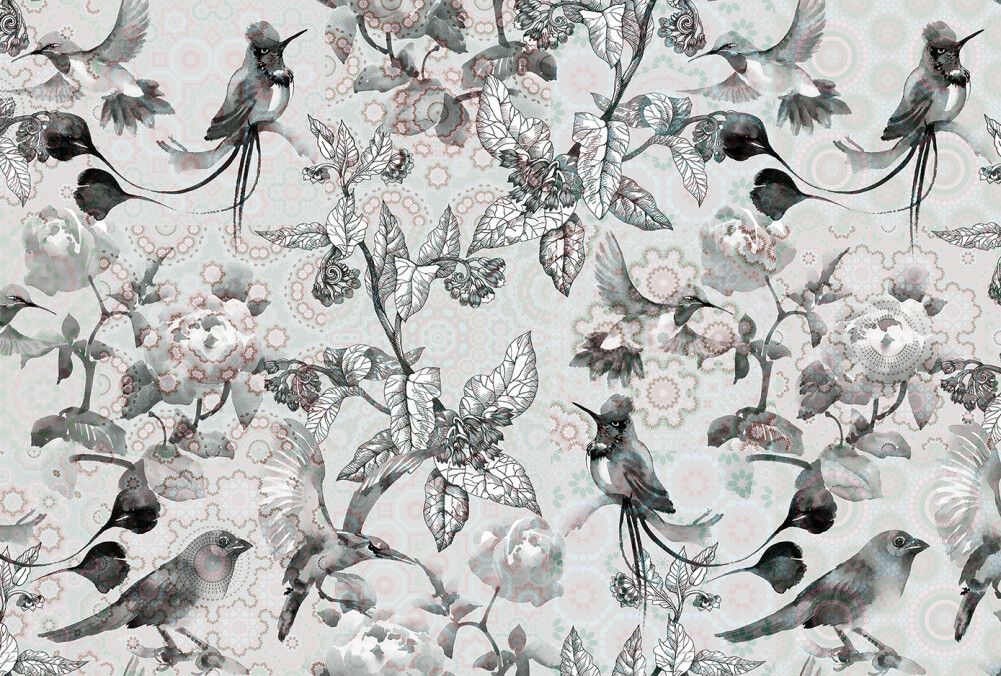 Exotic Mosaic Mural - Mint