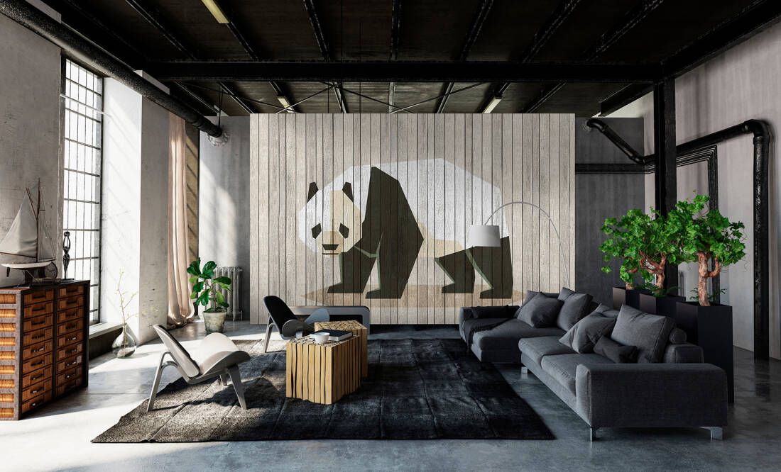 Born to be Wild Mural - Panda