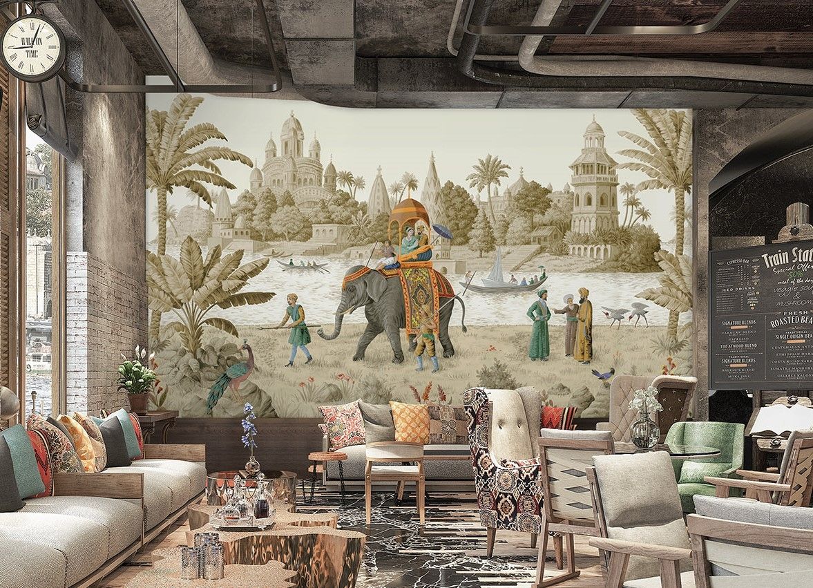 Beige - Jodhpur Mural
