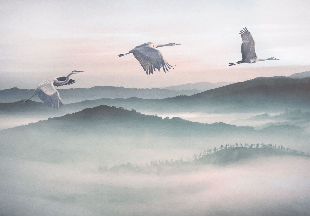 Mystic Cranes Mural