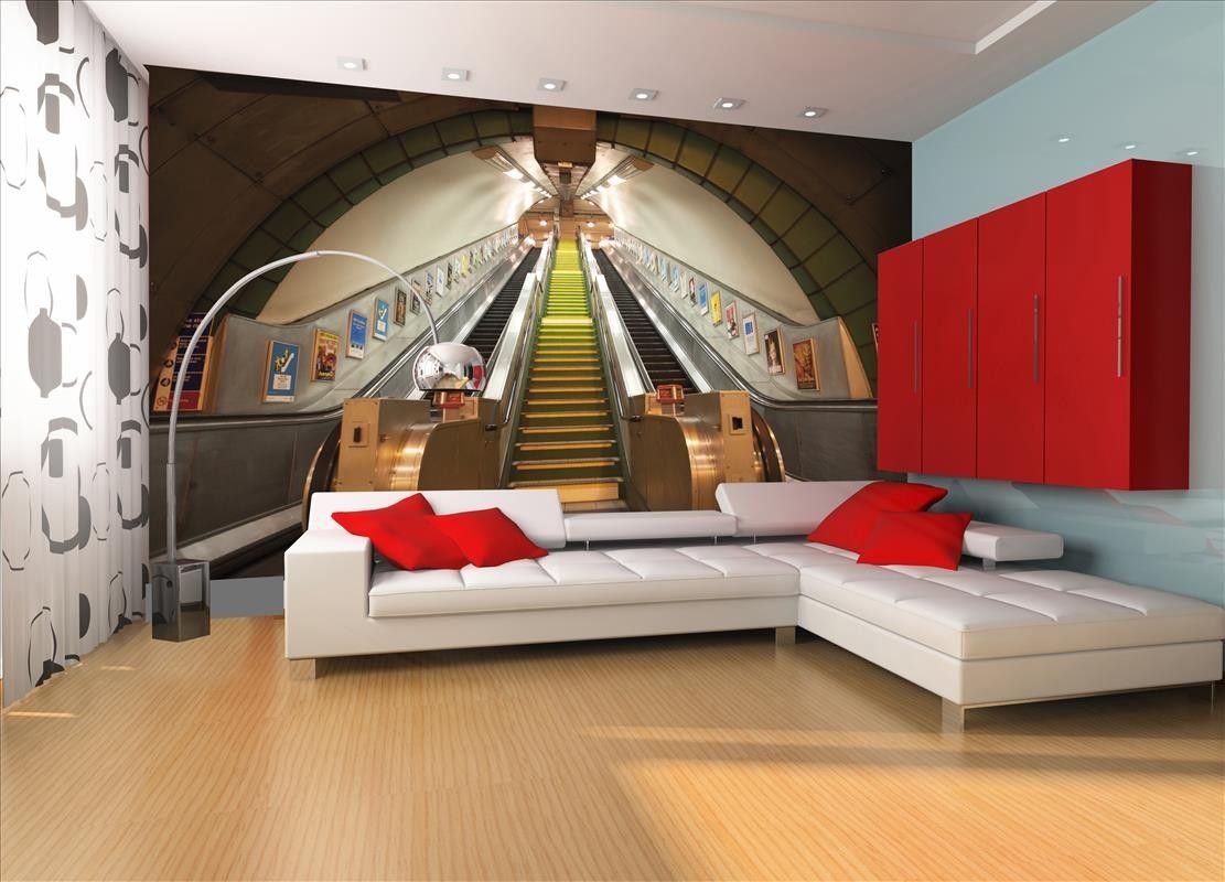 Subway Escalator Mural