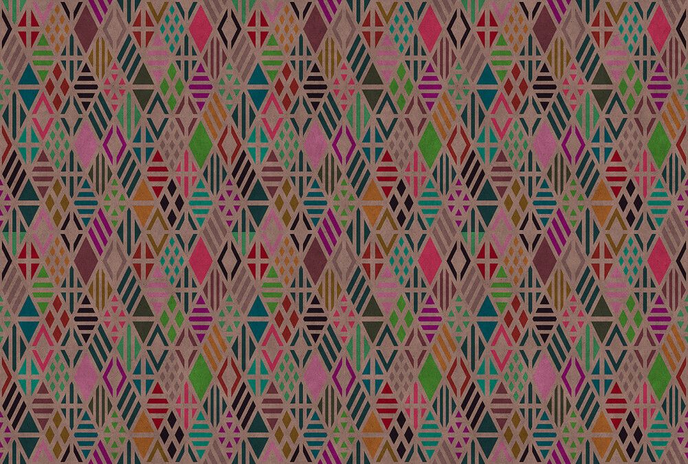 Geometrical Mural - Pink
