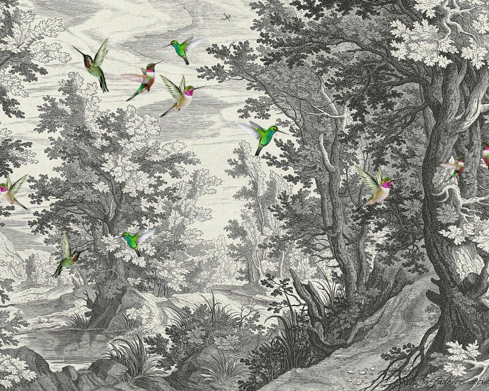 Fancy Forest Mural - Birds