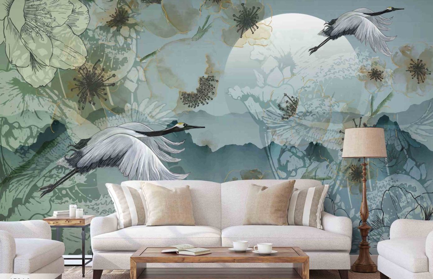 Flying Crane Mural