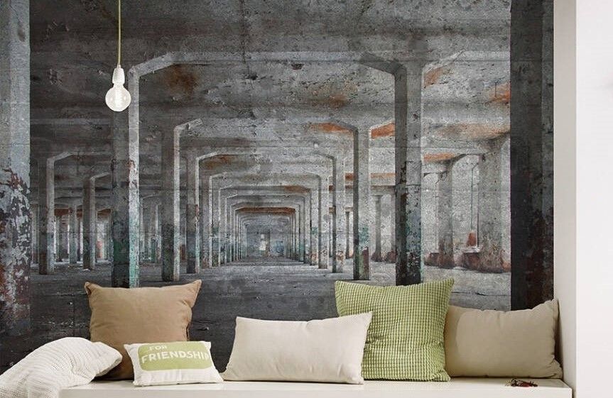 Concrete Posts Mural