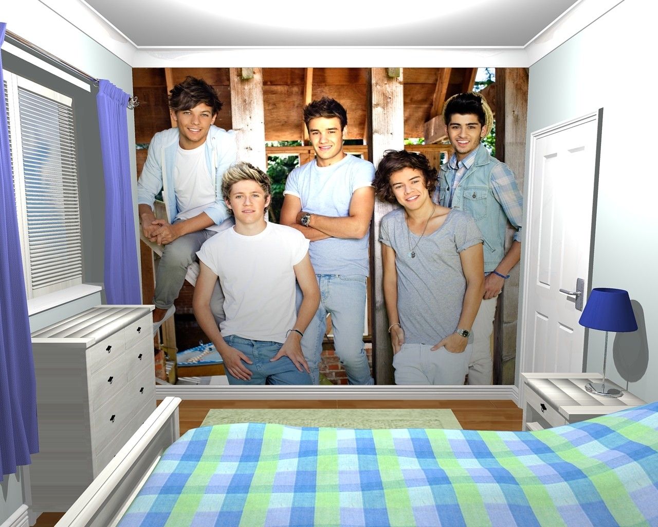 One Direction Barn Mural
