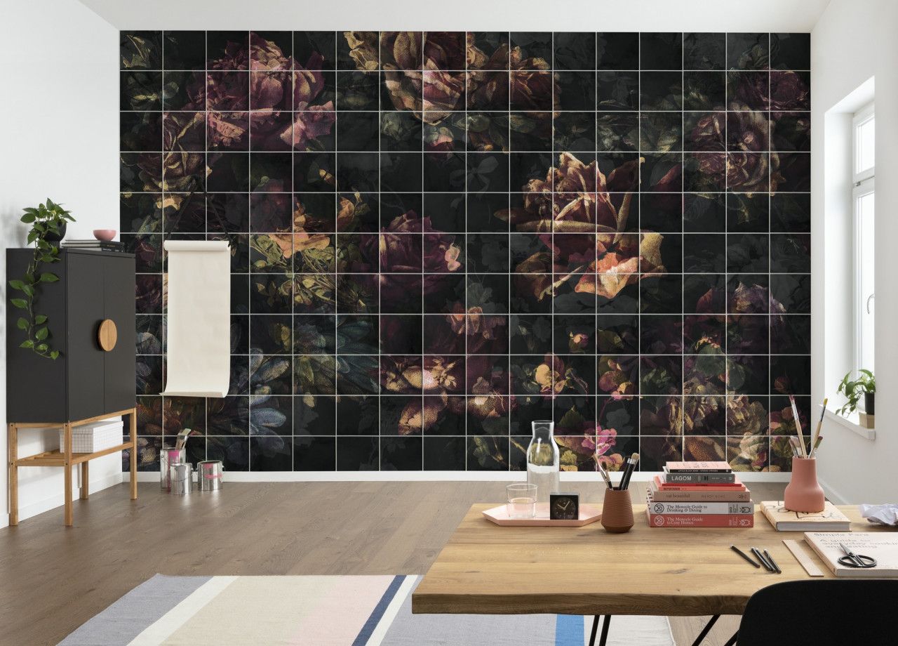 Flower Tiles Mural