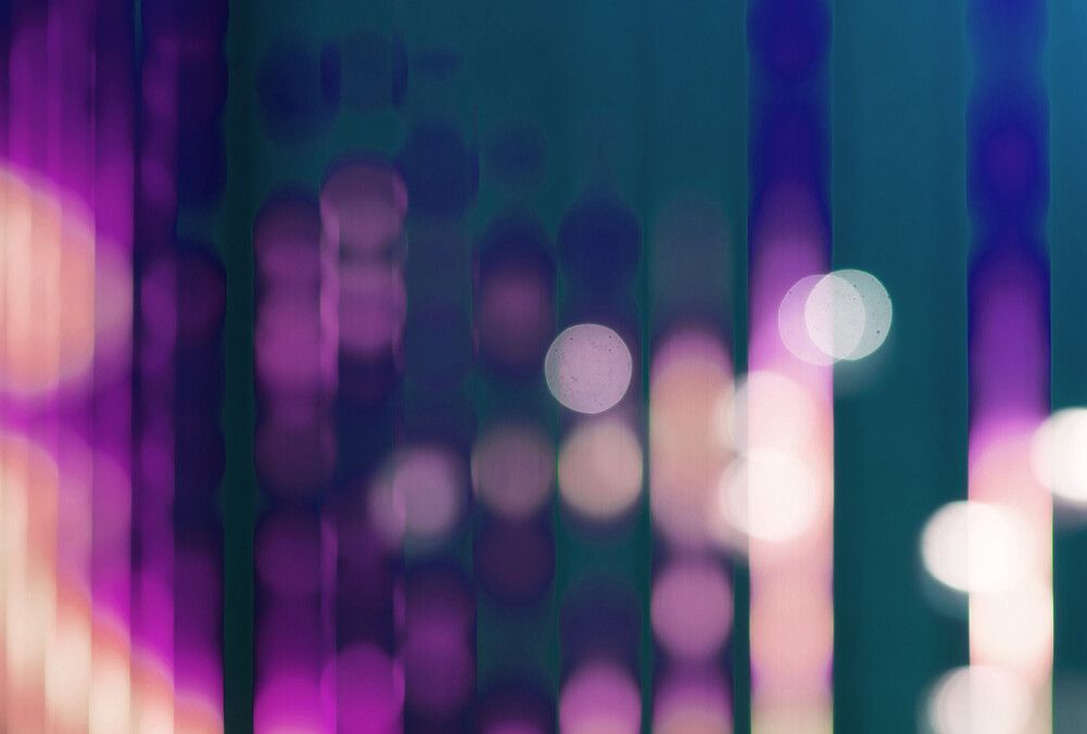 Big City Lights Mural - Violet