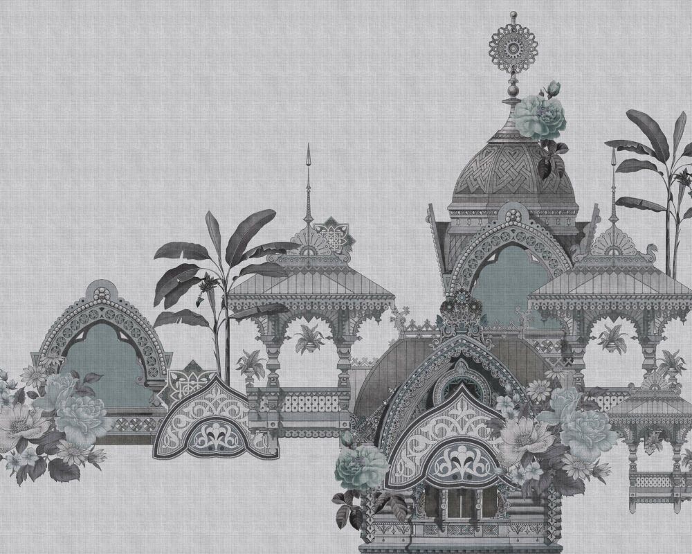 Jaipur Mural - Grey