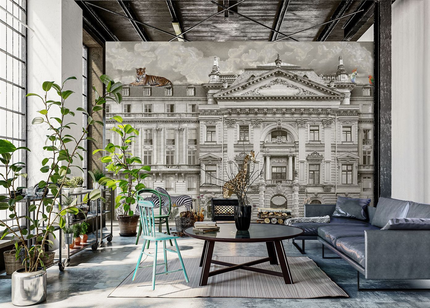 Grey - Palladio Mural