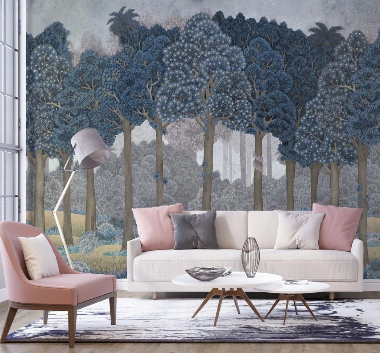 Sherwood Mural - Blue