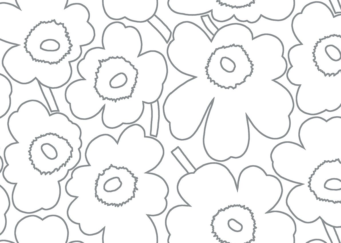Silver - Piirto Unikko Metallised