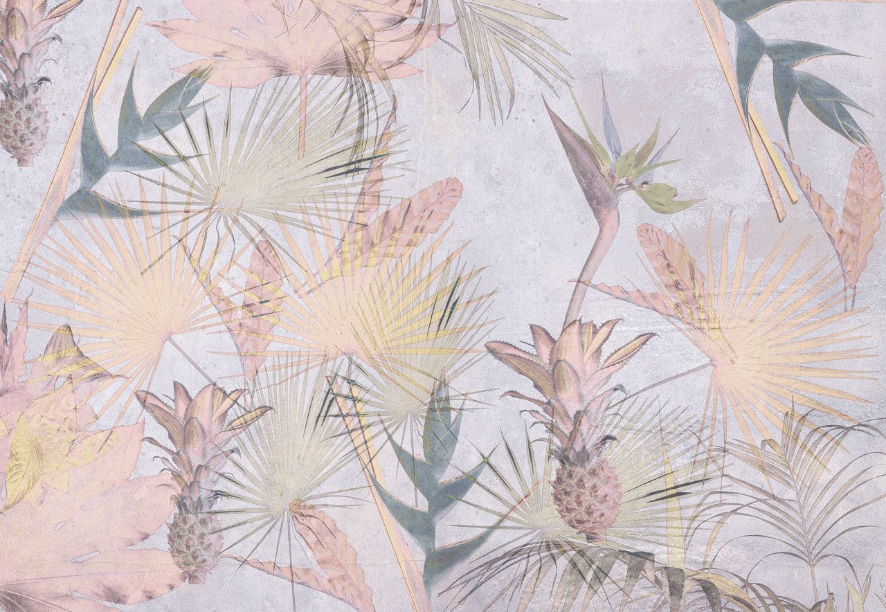 Tropical Concrete Mural