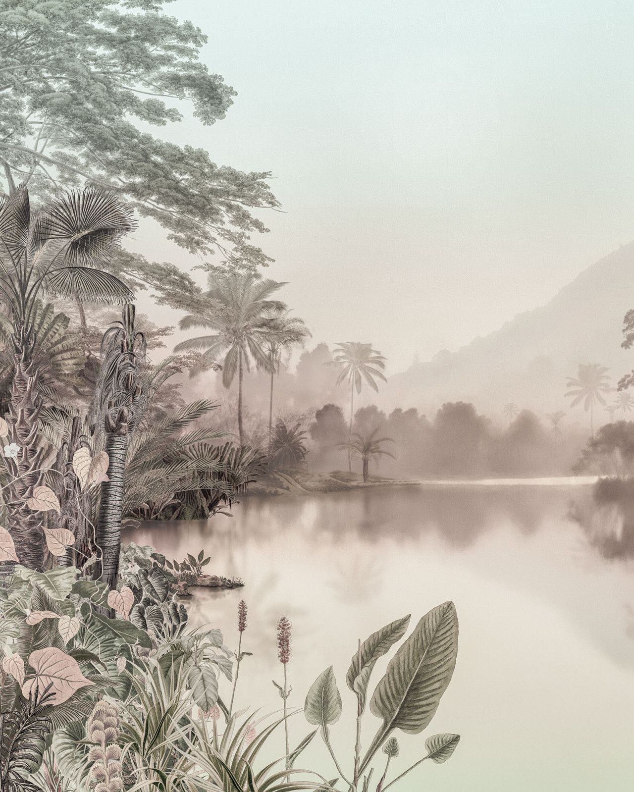 Lac des Palmiers Mural
