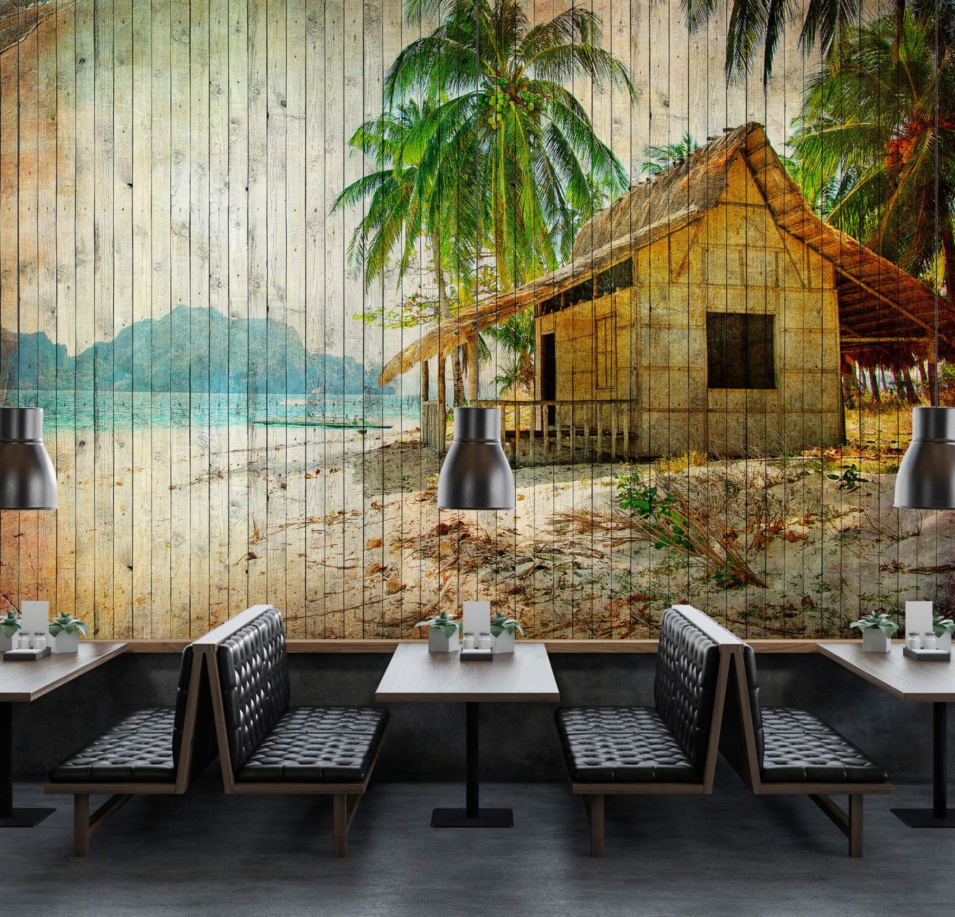 Tahiti Cabin Mural