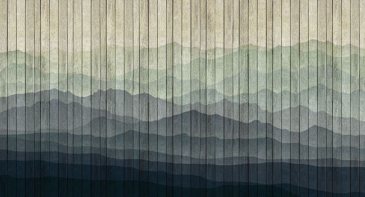 Mountains Mural - Ocean