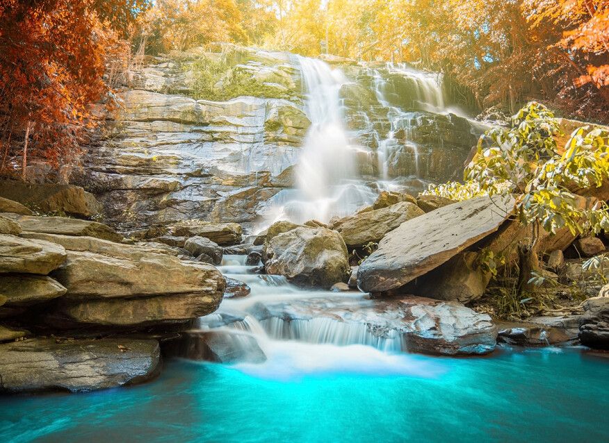 Waterfall Mural