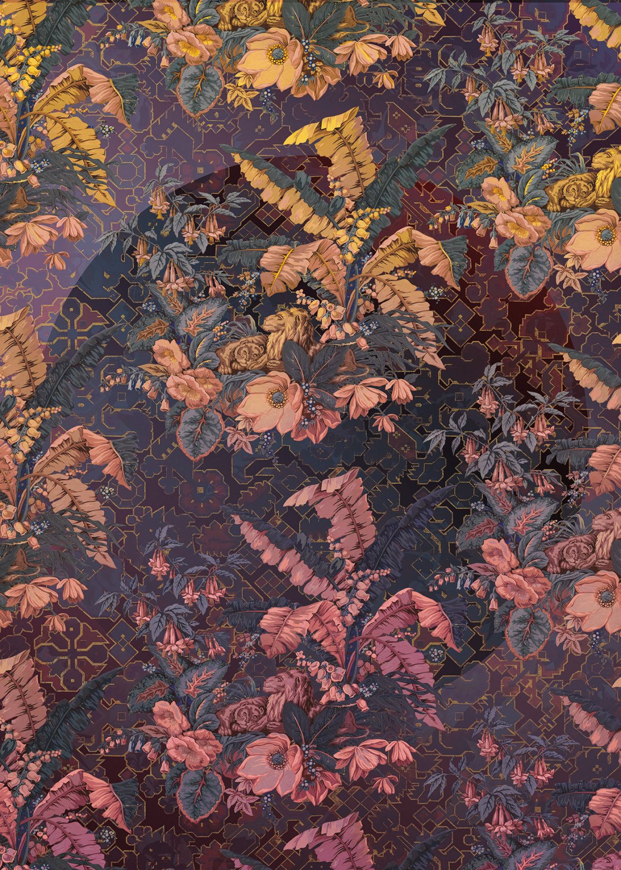Orient Violet Mural