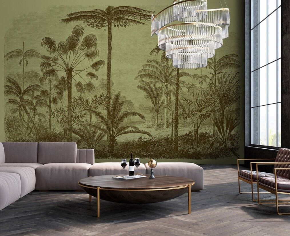 Jurassic Mural - Olive