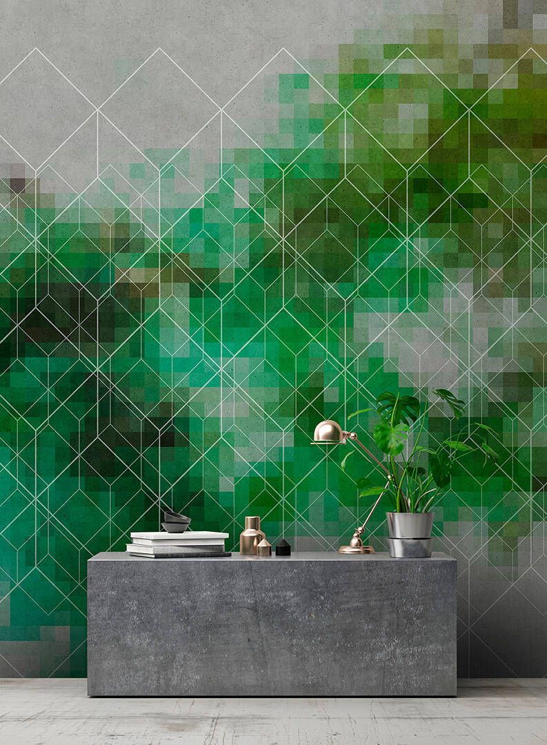 Colour Network Mural - Green