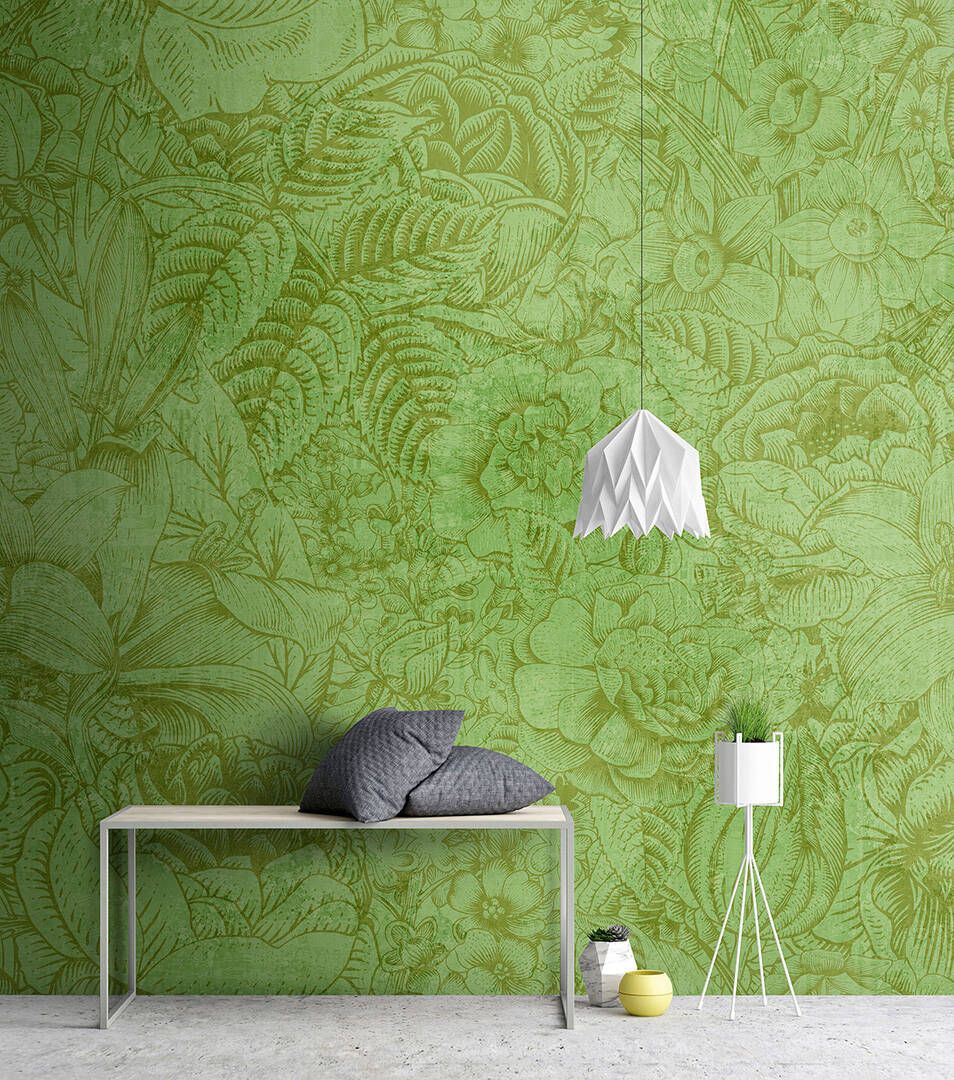 Botanica Mural - Green
