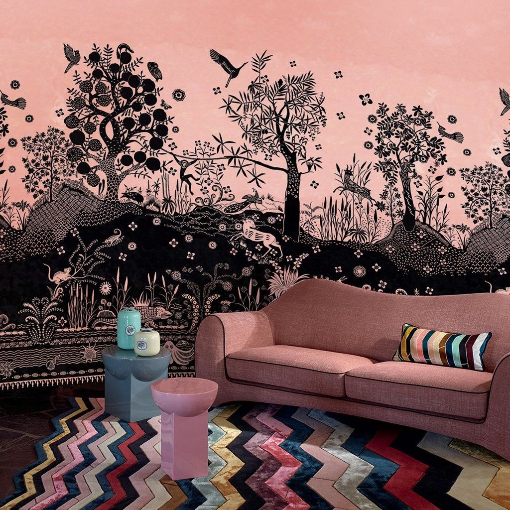 Pink - Bois Paradis Mural by Christian Lacroix