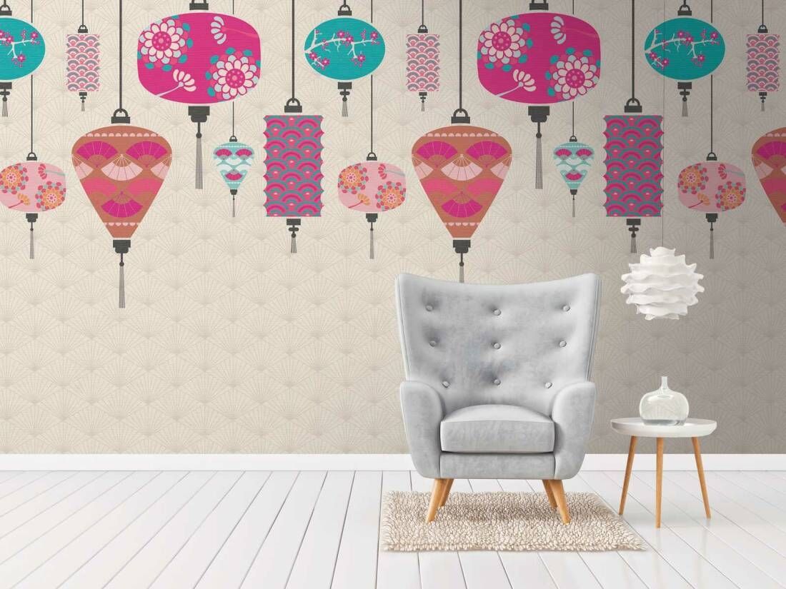 Hanging Lanterns Panel