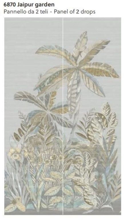 Jaipur Garden Mural - Taupe
