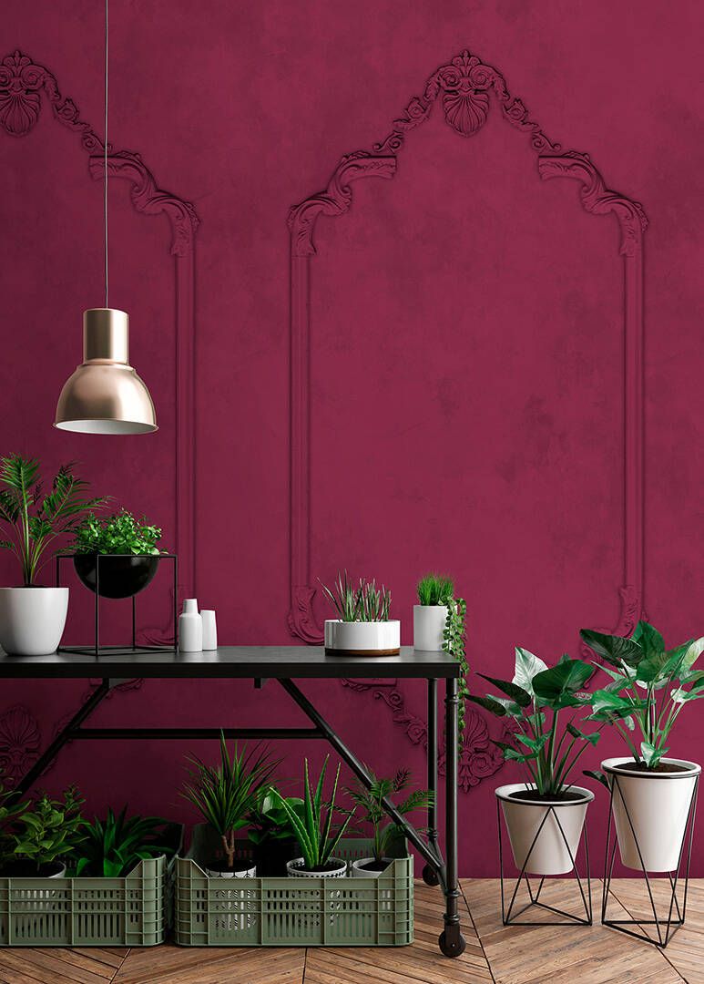 Frames Mural - Burgundy