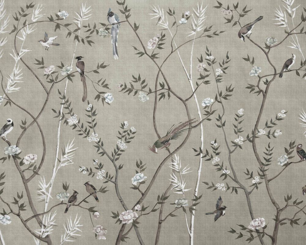 Tea Room Mural - Taupe