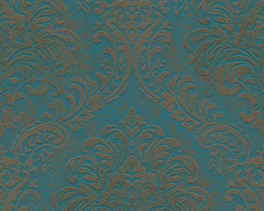 Teal - Vienna Damask