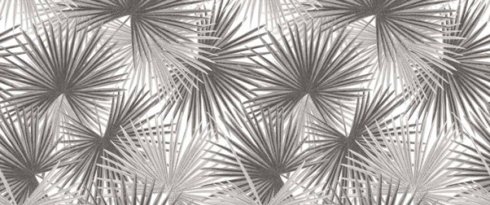 Star Palm Panel - Grey