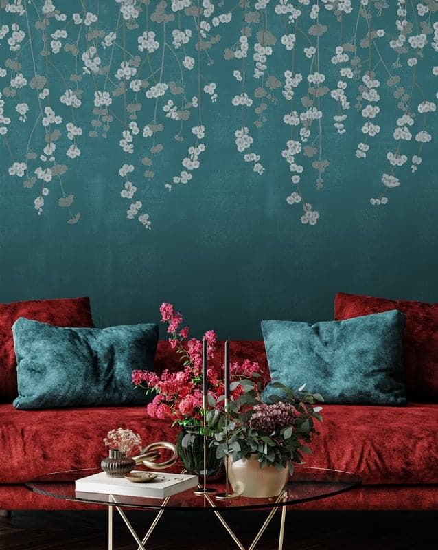 Teal - Cherry Blossom