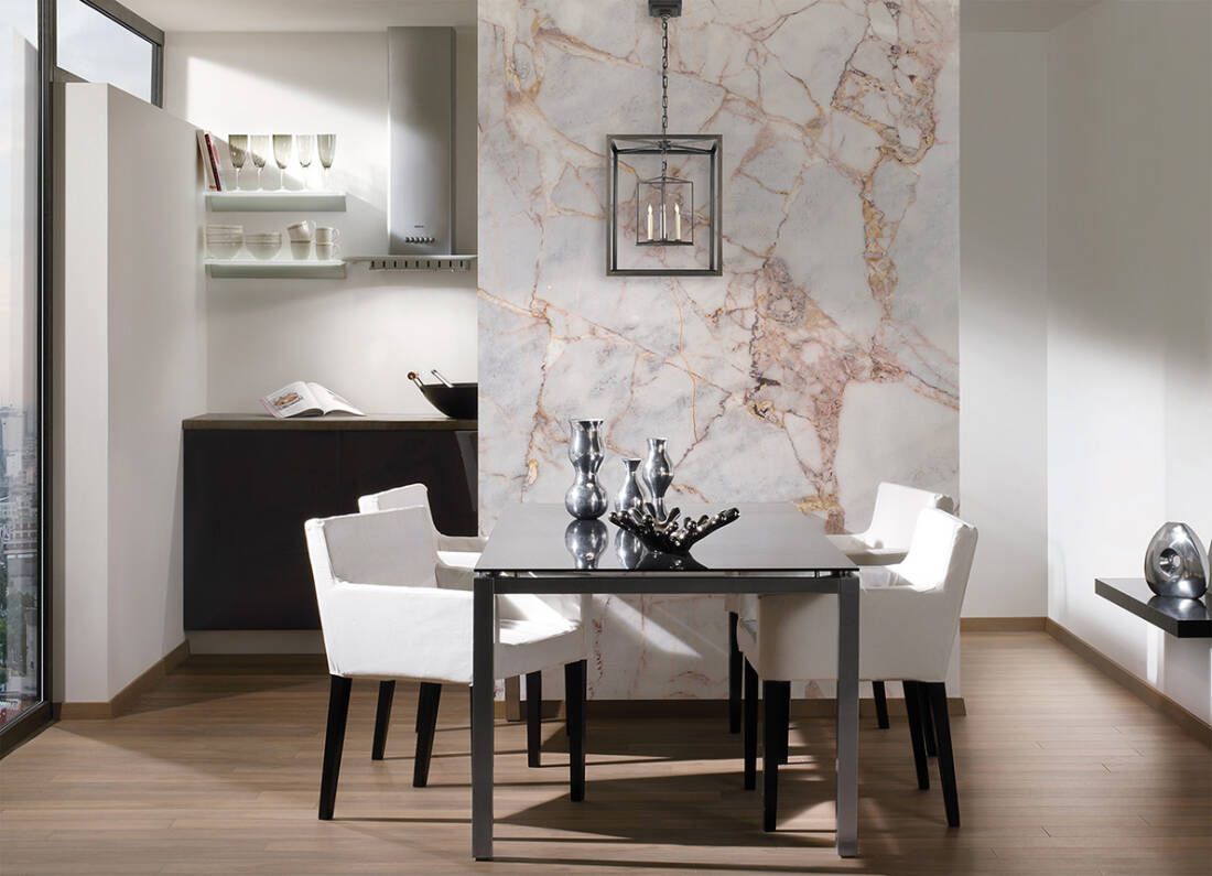 Grey Light Marble Mural